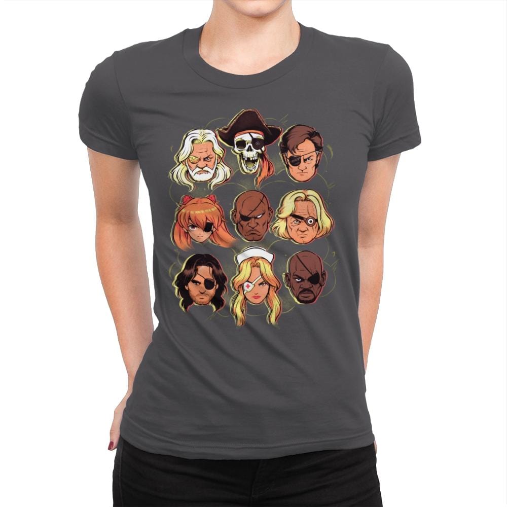Eye Patch Gang - Womens Premium T-Shirts RIPT Apparel Small / Heavy Metal