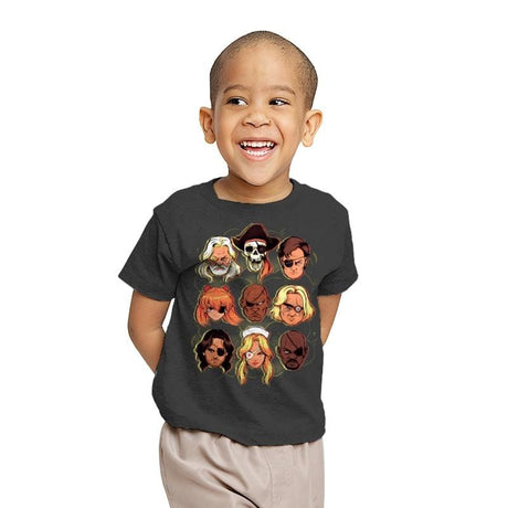 Eye Patch Gang - Youth T-Shirts RIPT Apparel X-small / Charcoal