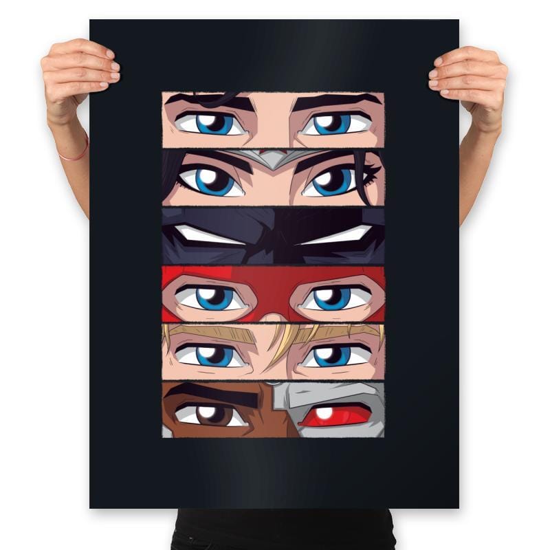 Eyes Of Justice - Prints Posters RIPT Apparel 18x24 / Black