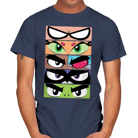 Eyes Of Titans - Mens T-Shirts RIPT Apparel Small / Navy