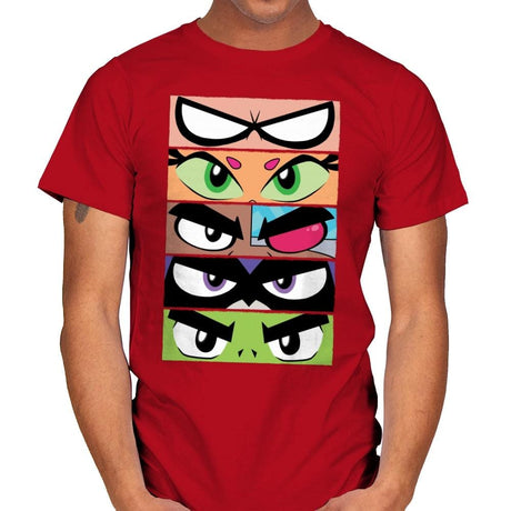 Eyes Of Titans - Mens T-Shirts RIPT Apparel Small / Red