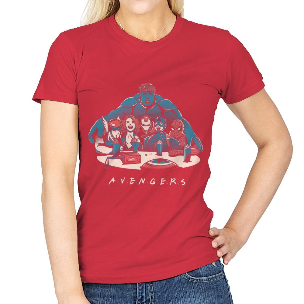 F.R.I.E.N.G.E.R.S. - Womens T-Shirts RIPT Apparel Small / Red
