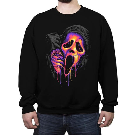 Face Melter - Crew Neck Sweatshirt Crew Neck Sweatshirt RIPT Apparel Small / Black