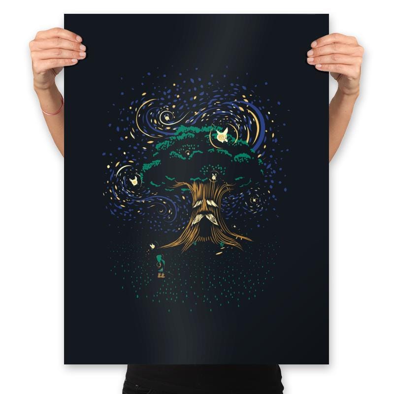 Fairy Night - Prints Posters RIPT Apparel 18x24 / Black
