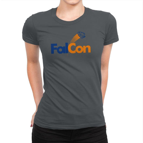 FalCon Exclusive - Womens Premium T-Shirts RIPT Apparel Small / Heavy Metal