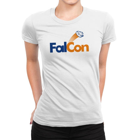 FalCon Exclusive - Womens Premium T-Shirts RIPT Apparel Small / White