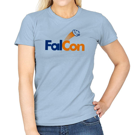 FalCon Exclusive - Womens T-Shirts RIPT Apparel Small / Light Blue