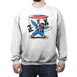 Falcon's Disc - Crew Neck Sweatshirt Crew Neck Sweatshirt RIPT Apparel Small / White