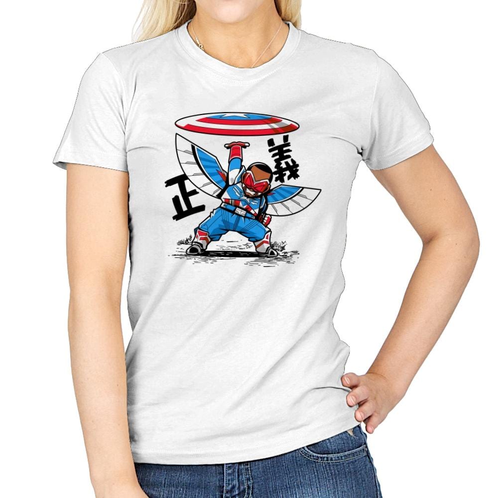 Falcon's Disc - Womens T-Shirts RIPT Apparel Small / White