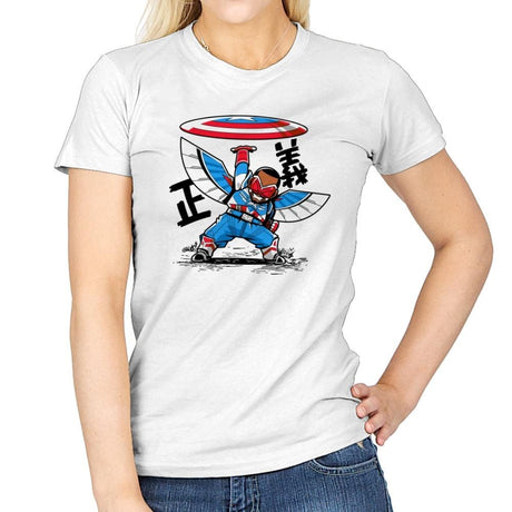 Falcon's Disc - Womens T-Shirts RIPT Apparel Small / White