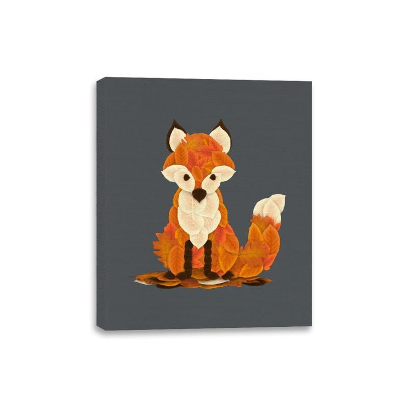 Fall Fox - Canvas Wraps Canvas Wraps RIPT Apparel 8x10 / Charcoal