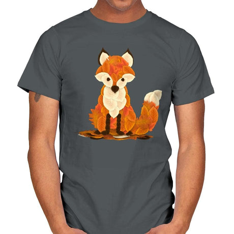 Fall Fox - Mens T-Shirts RIPT Apparel Small / Charcoal
