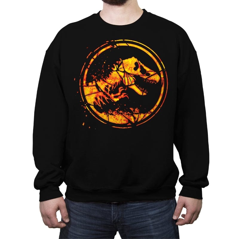 Fallen Kingdom - Crew Neck Sweatshirt Crew Neck Sweatshirt RIPT Apparel Small / Black