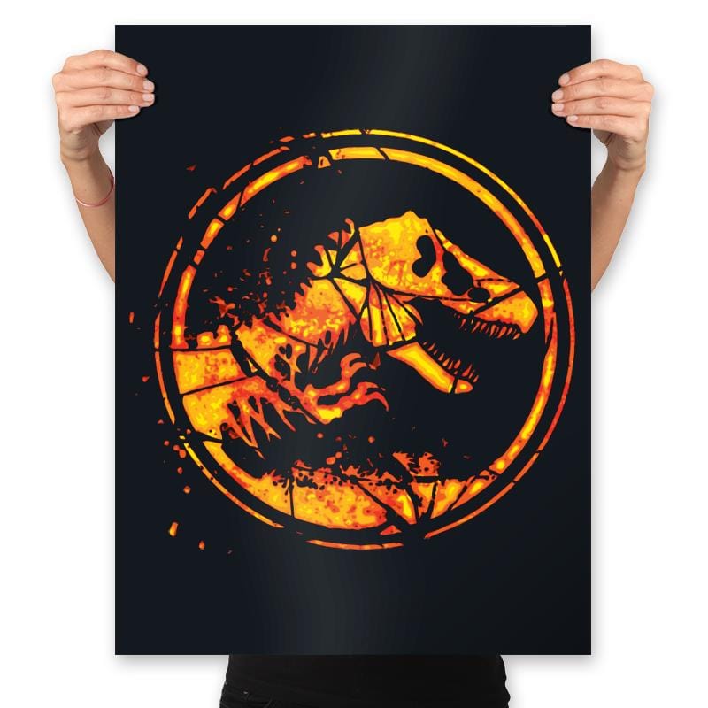 Fallen Kingdom - Prints Posters RIPT Apparel 18x24 / Black