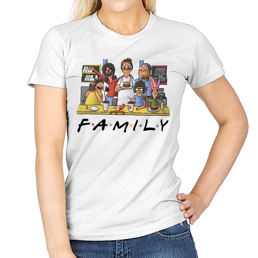 Family Friends - Womens T-Shirts RIPT Apparel Small / White