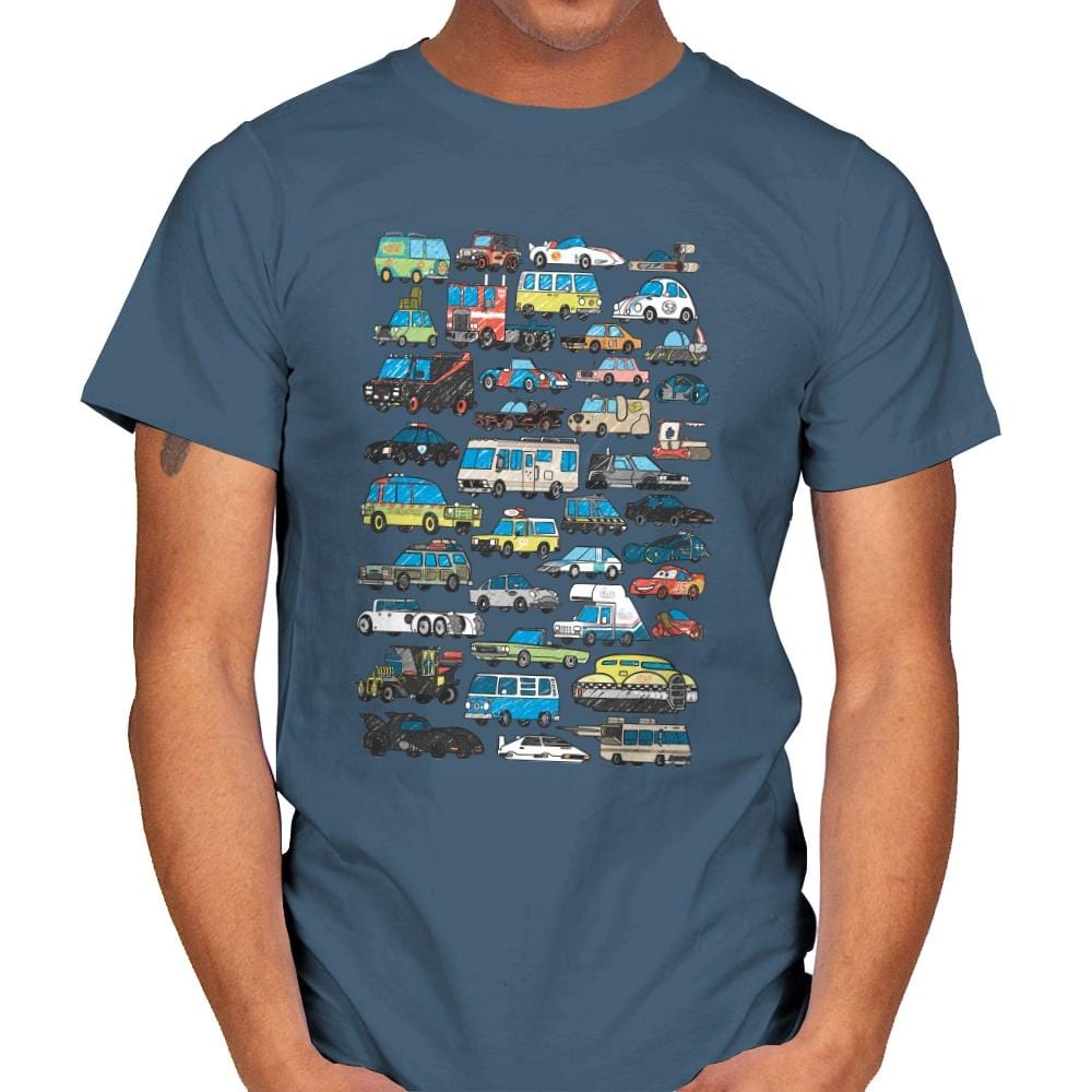 Famous Cars - Anytime - Mens T-Shirts RIPT Apparel Small / Indigo Blue