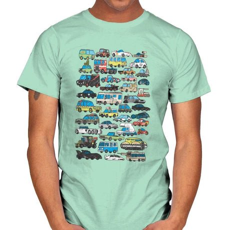 Famous Cars - Anytime - Mens T-Shirts RIPT Apparel Small / Mint Green