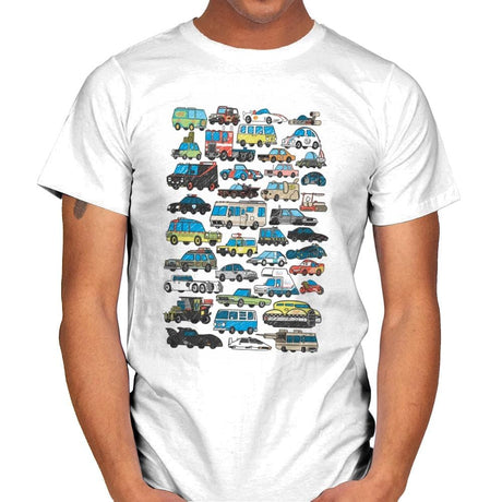 Famous Cars - Anytime - Mens T-Shirts RIPT Apparel Small / White