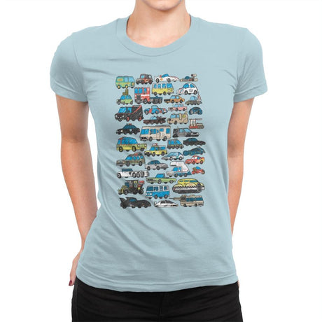 Famous Cars - Anytime - Womens Premium T-Shirts RIPT Apparel Small / Cancun