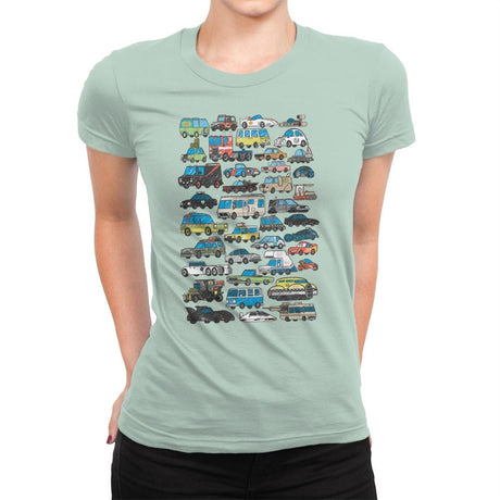 Famous Cars - Anytime - Womens Premium T-Shirts RIPT Apparel Small / Mint