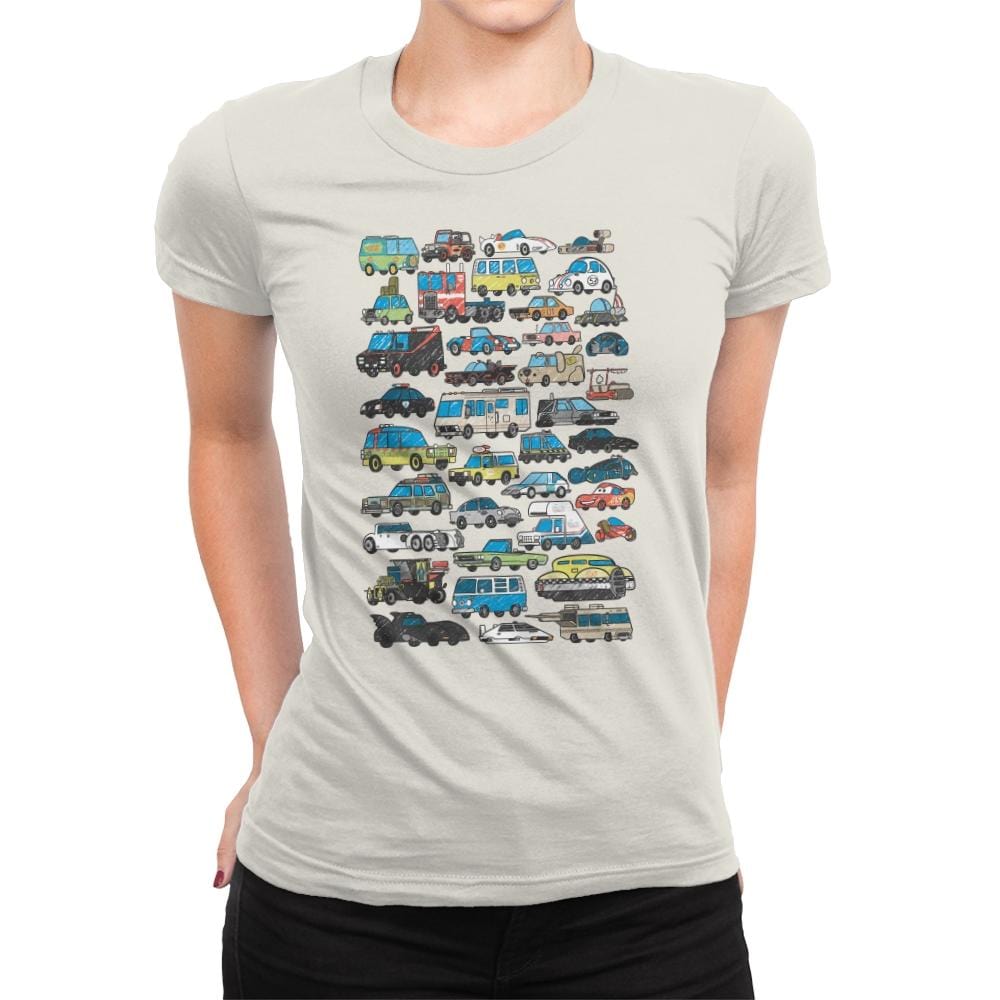 Famous Cars - Anytime - Womens Premium T-Shirts RIPT Apparel Small / Natural