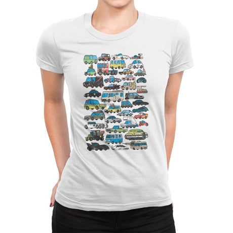 Famous Cars - Anytime - Womens Premium T-Shirts RIPT Apparel Small / White