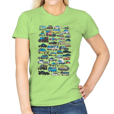 Famous Cars - Anytime - Womens T-Shirts RIPT Apparel Small / Mint Green