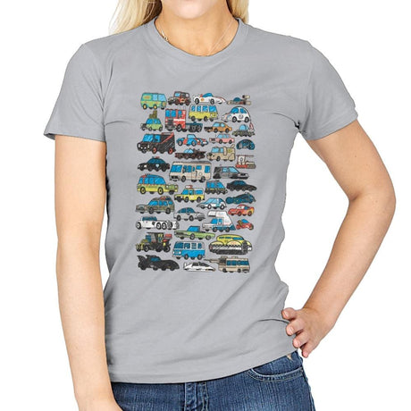 Famous Cars - Anytime - Womens T-Shirts RIPT Apparel Small / Sport Grey