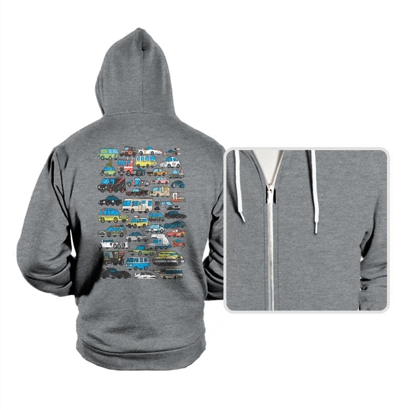 Famous Cars - Hoodies Hoodies RIPT Apparel