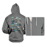 Famous Cars - Hoodies Hoodies RIPT Apparel Small / Athletic Heather
