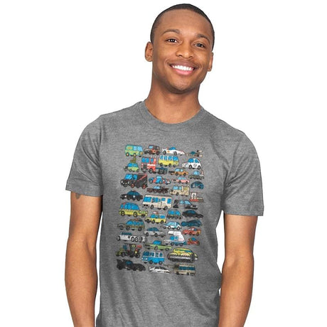 Famous Cars - Mens T-Shirts RIPT Apparel Small / Heather