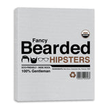 Fancy Bearded Hipster - Canvas Wraps Canvas Wraps RIPT Apparel 16x20 / Silver