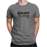 Fancy Bearded Hipster - Mens Premium T-Shirts RIPT Apparel Small / Heather Grey