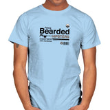 Fancy Bearded Hipster - Mens T-Shirts RIPT Apparel Small / Light Blue