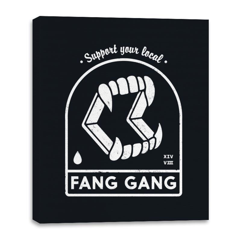 Fang Gang - Canvas Wraps Canvas Wraps RIPT Apparel 16x20 / Black