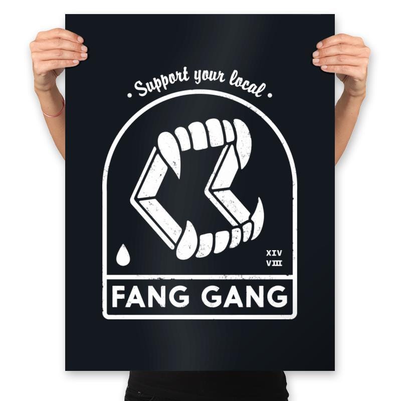 Fang Gang - Prints Posters RIPT Apparel 18x24 / Black
