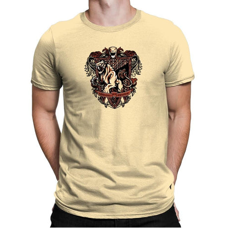 Fangsabree - Zordwarts - Mens Premium T-Shirts RIPT Apparel Small / Banana Cream