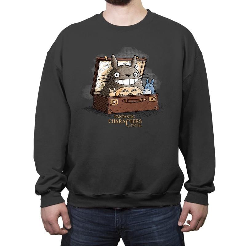Fantastic Characters - Crew Neck Sweatshirt Crew Neck Sweatshirt RIPT Apparel Small / Charcoal