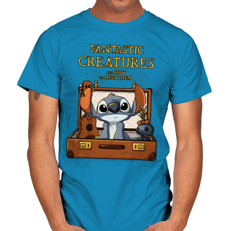 Fantastic Creature 1 - Mens T-Shirts RIPT Apparel Small / Sapphire