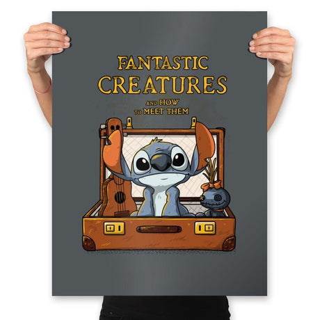 Fantastic Creature 1 - Prints Posters RIPT Apparel 18x24 / Charcoal