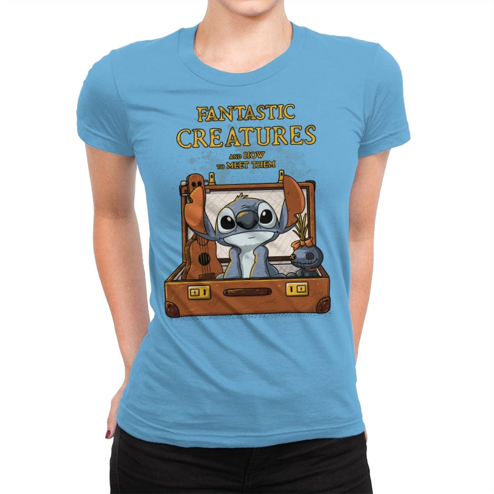 Fantastic Creature 1 - Womens Premium T-Shirts RIPT Apparel Small / Turquoise