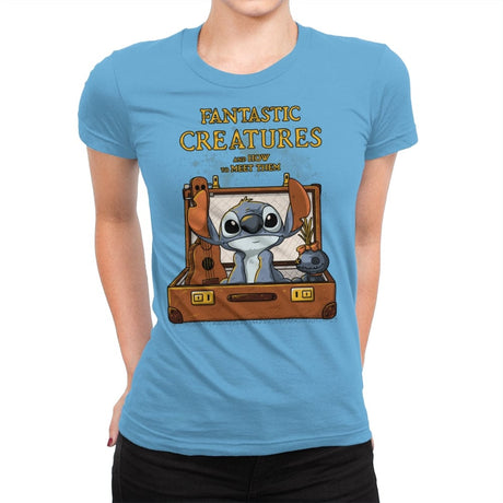 Fantastic Creature 1 - Womens Premium T-Shirts RIPT Apparel Small / Turquoise