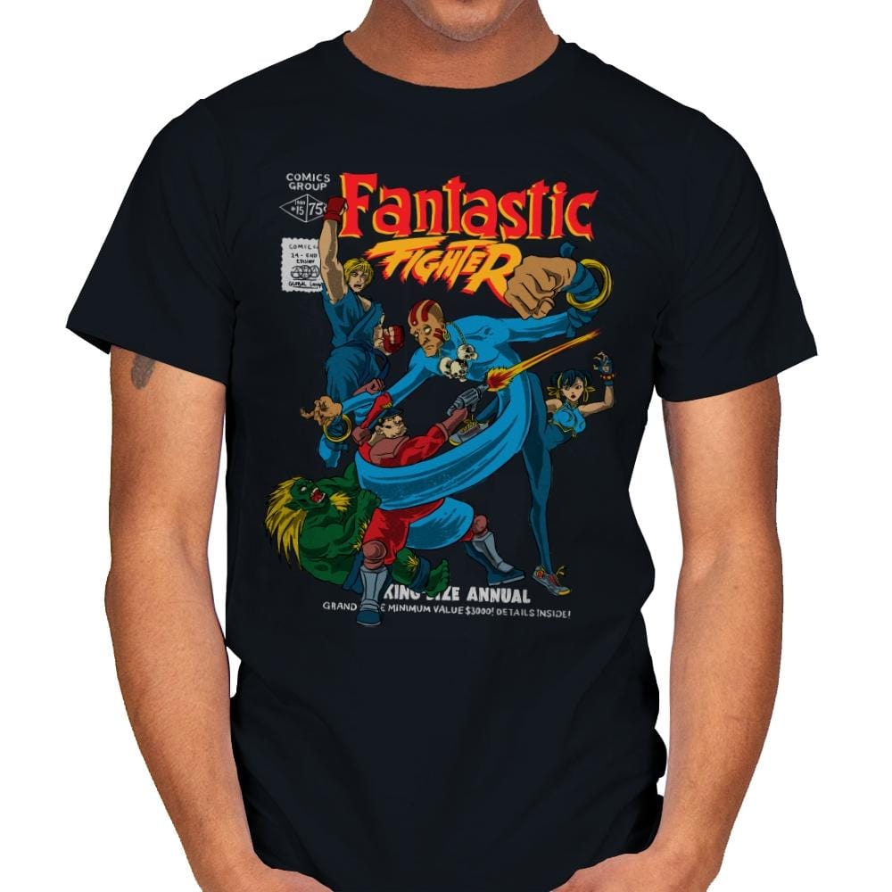 Fantastic Fighter - Mens T-Shirts RIPT Apparel Small / Black