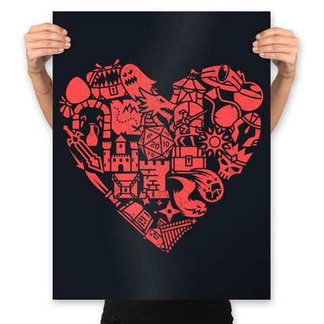Fantasy Lover  - Prints Posters RIPT Apparel 18x24 / Black