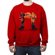 Farewell Fist Bump - Crew Neck Sweatshirt Crew Neck Sweatshirt RIPT Apparel Small / Red