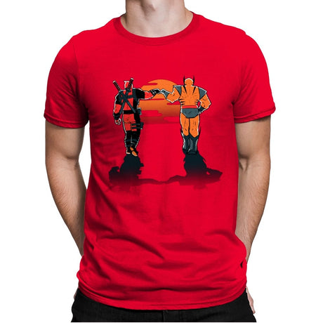 Farewell Fist Bump - Mens Premium T-Shirts RIPT Apparel Small / Red