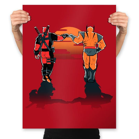 Farewell Fist Bump - Prints Posters RIPT Apparel 18x24 / Red
