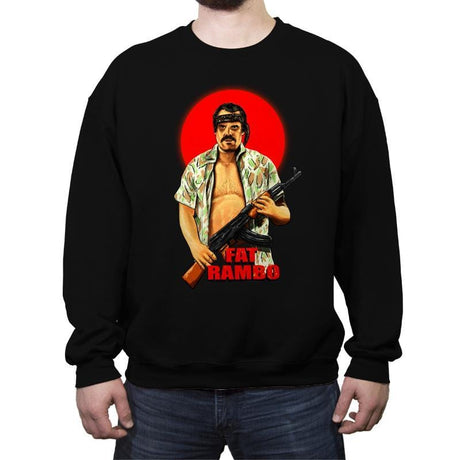 Fat Rambo - Crew Neck Sweatshirt Crew Neck Sweatshirt RIPT Apparel