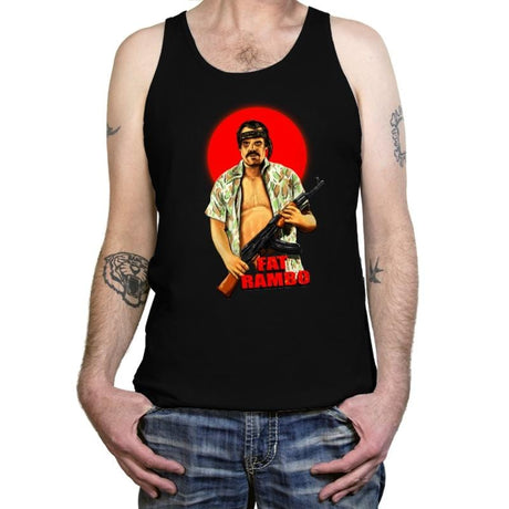 Fat Rambo - Tanktop Tanktop RIPT Apparel X-Small / Black