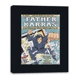 Father Karras - Canvas Wraps Canvas Wraps RIPT Apparel 16x20 / Black